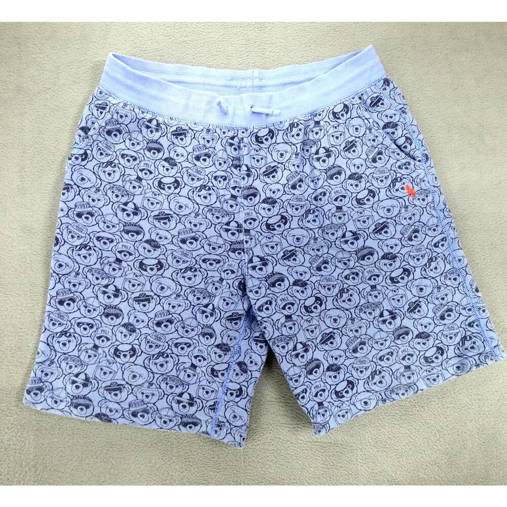 POLO RALPH LAUREN Boys Polo Cute Bears Fleece Shorts‎ Faded Medium 10-12